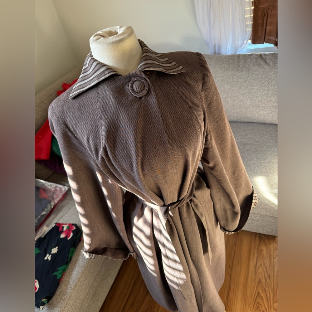 1940s gabardine coat vintage
